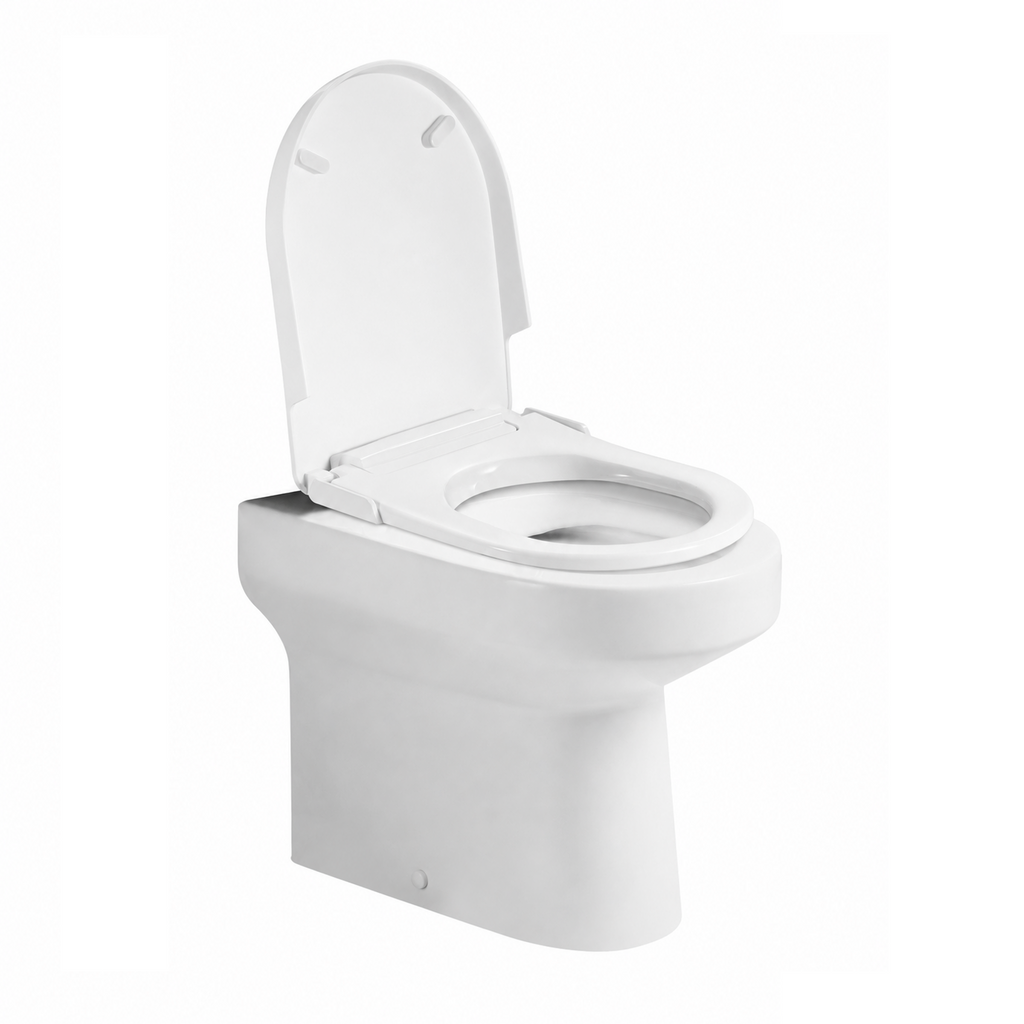 Rimini Rimless Back to wall Toilet With Soft Close Seat - White