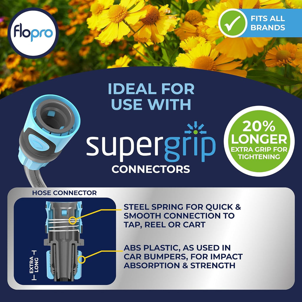 FloPro Metal Multi Spray Gun Garden Hose Nozzle