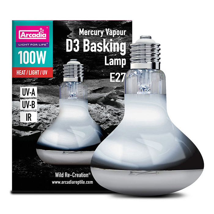 Arcadia Reptile D3 UV Basking Lamp – UVB/UVA Heat Lamp