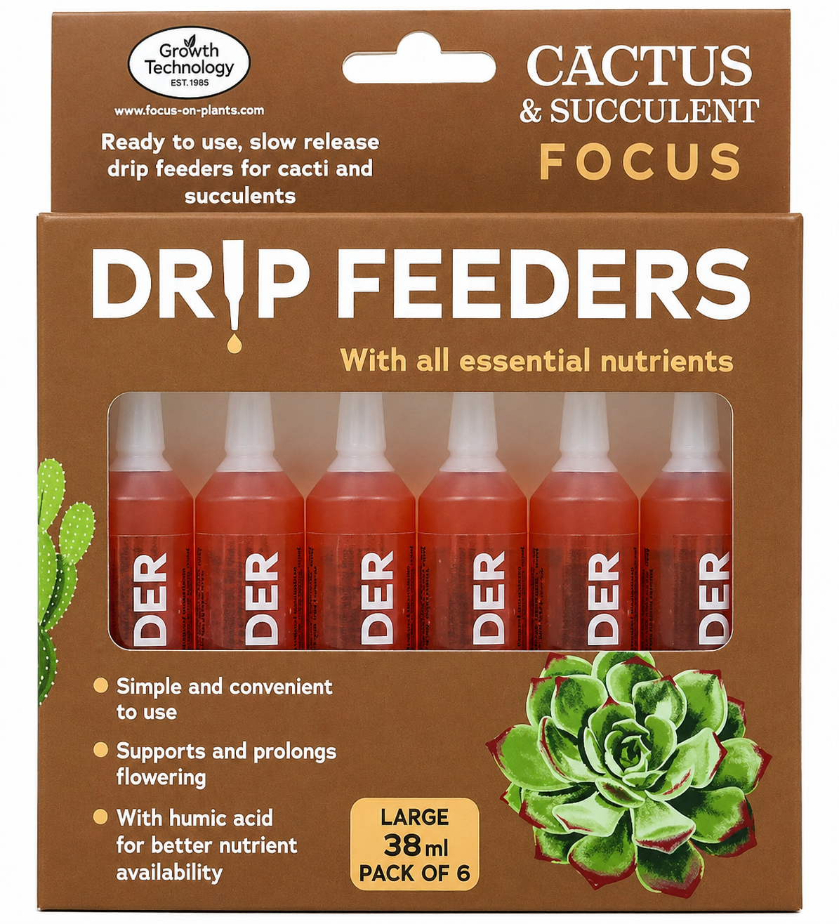 Growth Technology Cactus Drip Feed 6-pack