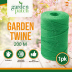 Green Garden String Twine | Heavy Duty Plant Support | 200M