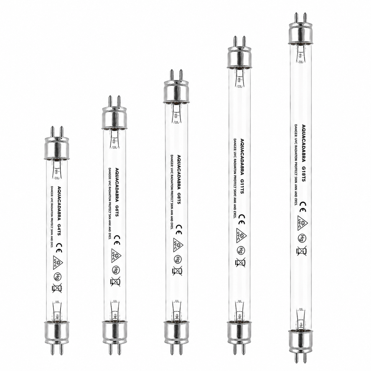 Aquacadabra T5 UV Bulb 4W-18W Double Ended Pond Filter Replacement Tube