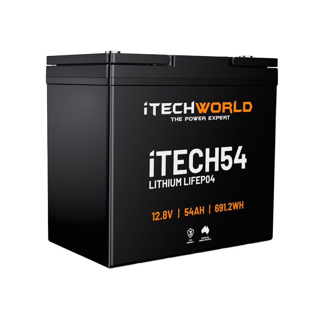 iTECH54 | Deep Cycle Lithium Battery | LiFePO4 54Ah