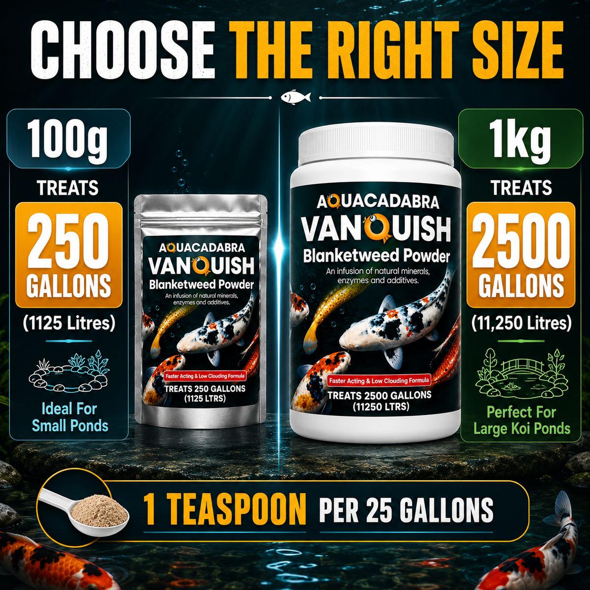 Aquacadabra Vanquish Blanketweed Powder