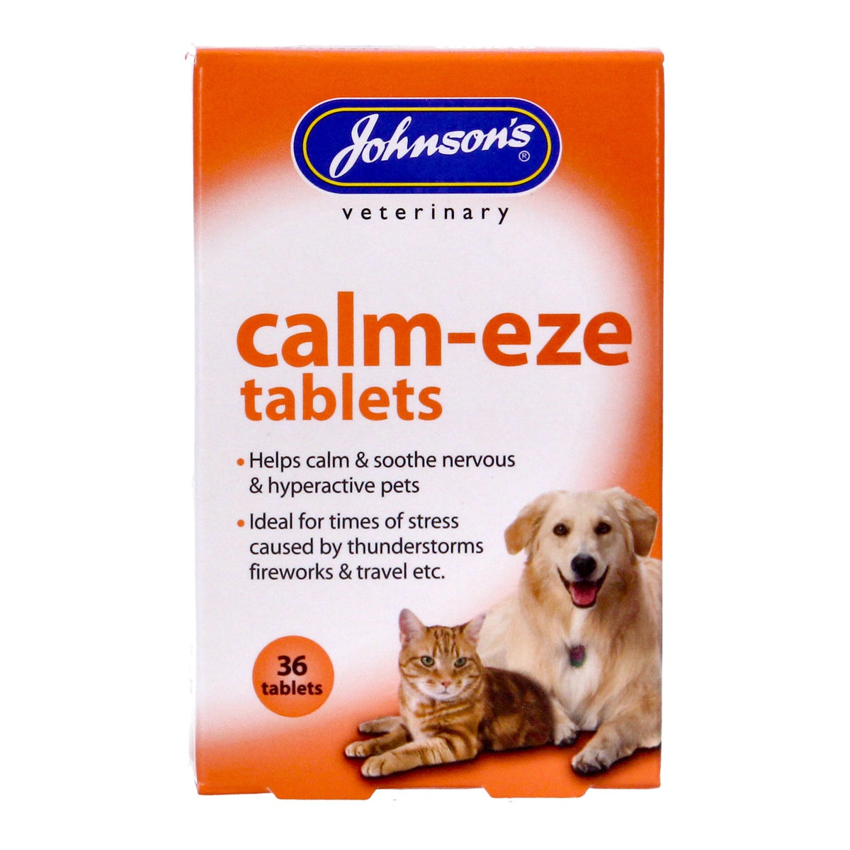 Johnson's Calm Eze Hyperactive Pets Tablets Suitable for Cats & Dogs, 36 Tablets