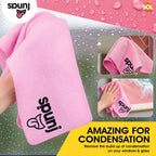 Spunj Cleaning Bundle | Pink Sponge and Cloth | Super Absorbent