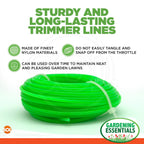 Garden Strimmer Trimmer Line Cord 20M | Nylon Wire | 2 Pack
