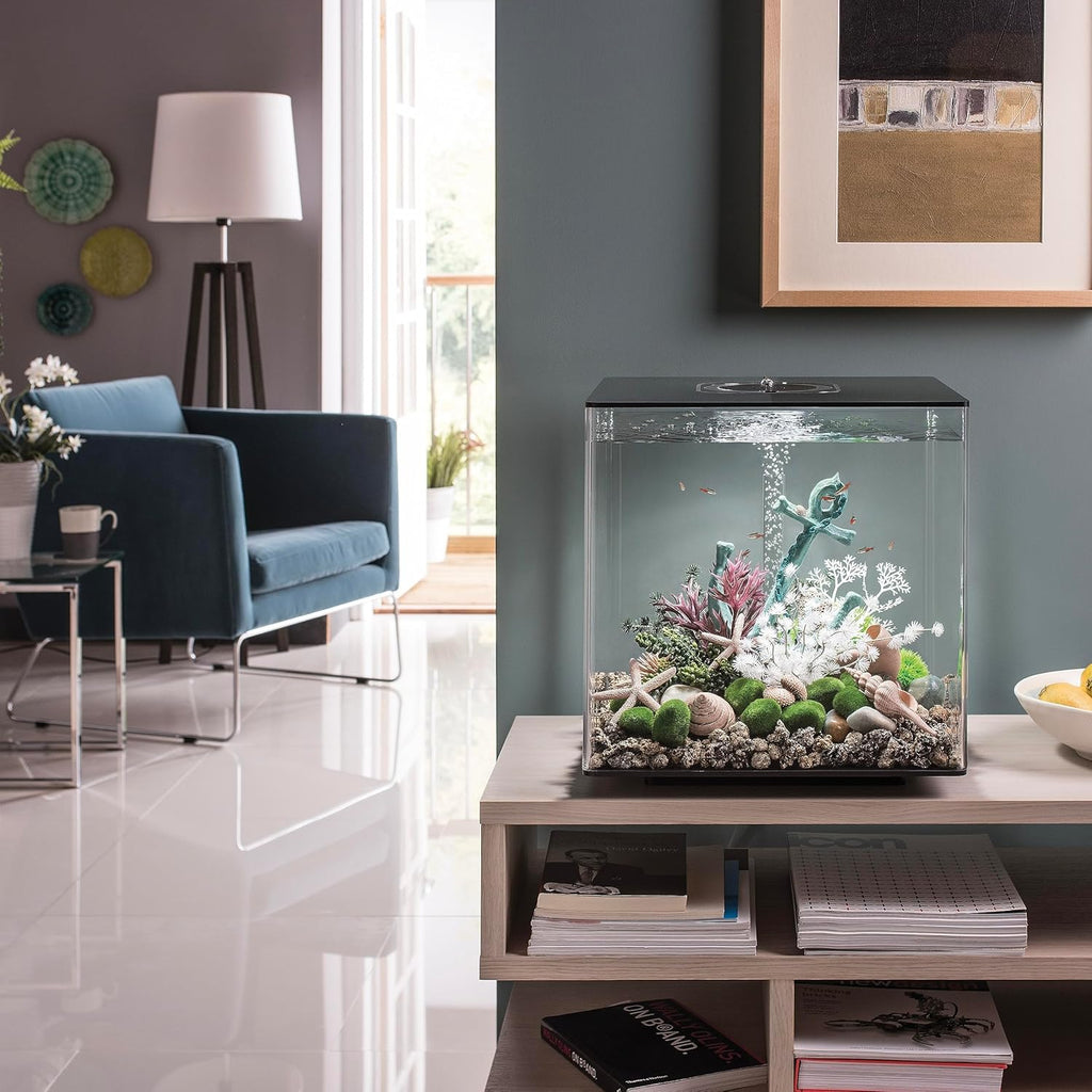 biOrb Cube 30 Acrylic Aquarium Fish Tank 30L with MCR LED – Black or White