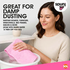 Spunj Cleaning Bundle | Pink Sponge and Cloth | Super Absorbent