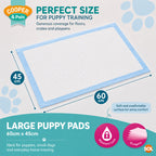 100pk Puppy Training Pads Premium Puppy Pads Perfect for Puppy Toilet Training, Dog Training Pads for Puppy Training, Ideal Indoor and Outdoor Pee Pads Dogs, Absorbent Dog Pee Pad for your Furr Baby