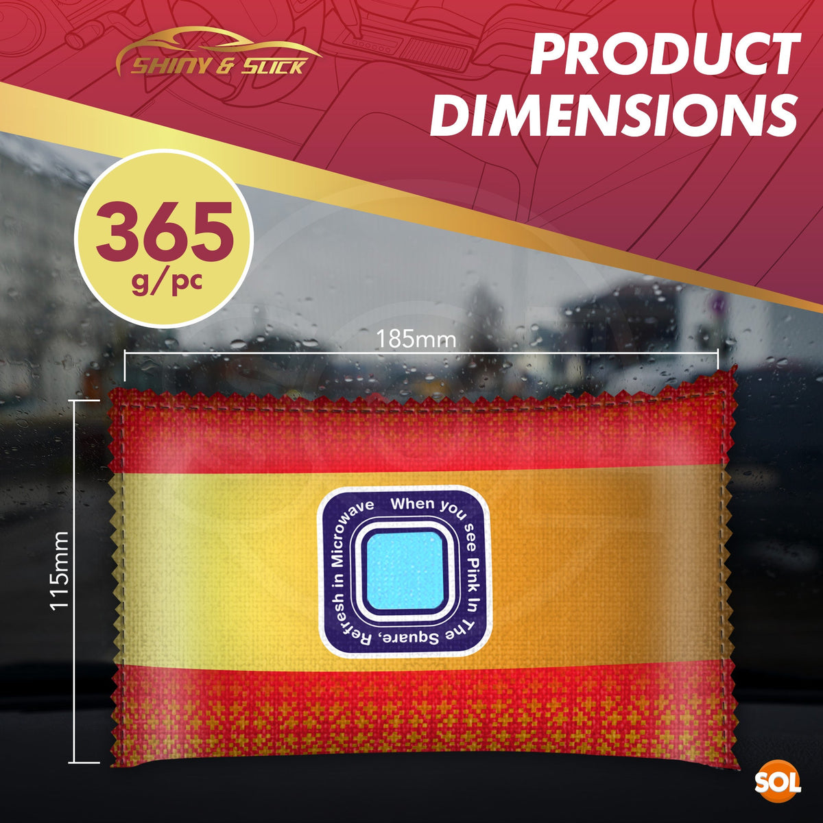 2-4PK Car Dehumidifier Reusable Bag Moisture Absorber