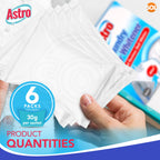 Laundry Whitener Powder for Whites | Oxi-Powered Stain Remover | 6 Pack