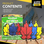 Woodland Leaf Car Air Fresheners | Vanilla Berry New Car Smell | 6 Pack