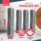 Kettle Descaler Balls Stainless Steel Mesh Limescale Remover | 4 Pack