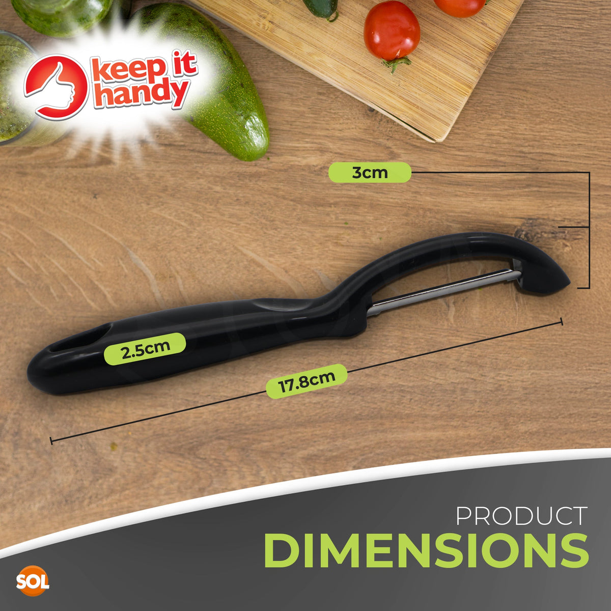 Stainless Steel Peelers Non-Slip Grip | 2 Pack Kitchen Tool
