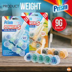 4pk Toilet Rim Blocks Multipack, Lemon & Ocean Fresh Scented Fragrance Cleaner with Foaming Action Limescale Prevention, Lasting Freshness in Every Flush, Daily Bathroom Odour Deodoriser 180g(45gx4)