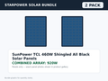 2 Pack SunPower TCL 460W Shingled All Black Solar Panels – 920W Bundle