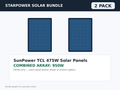 2 Pack SunPower TCL 475W Solar Panels – 950W Bundle