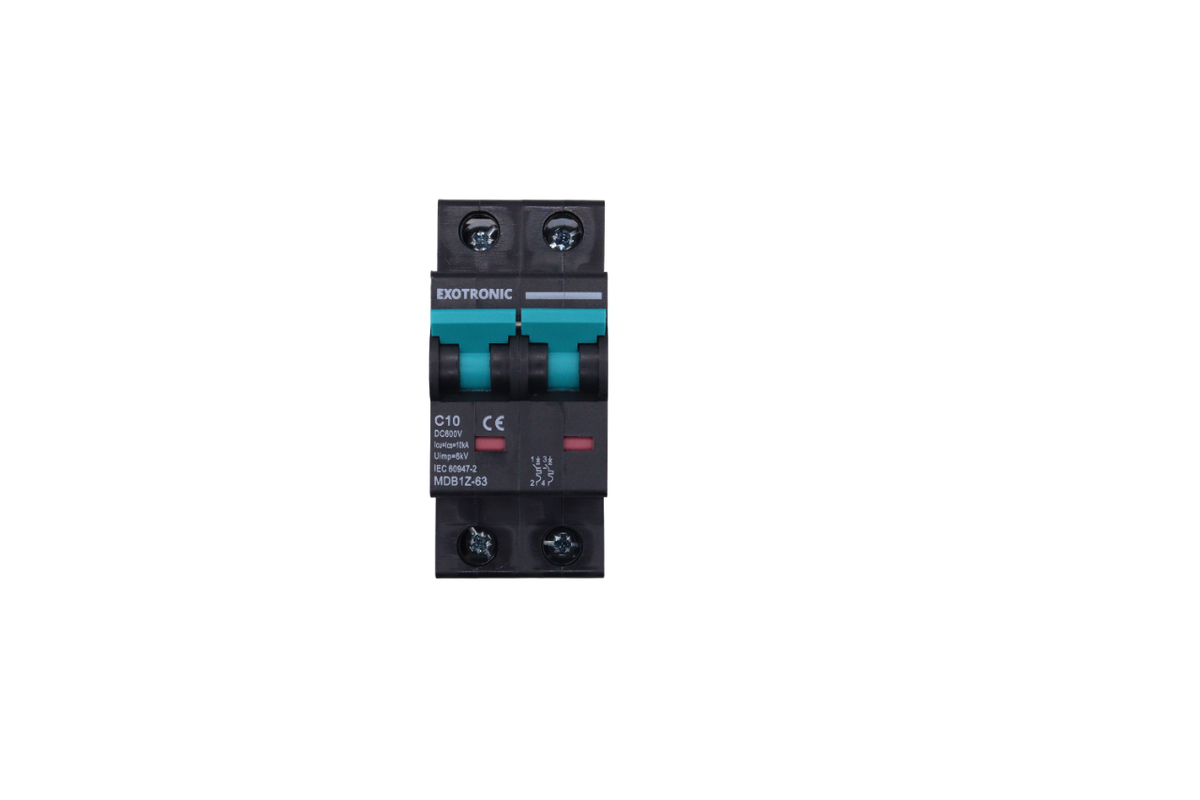 Exotronic 40A 2-Pole DC Circuit Breaker (MCB)