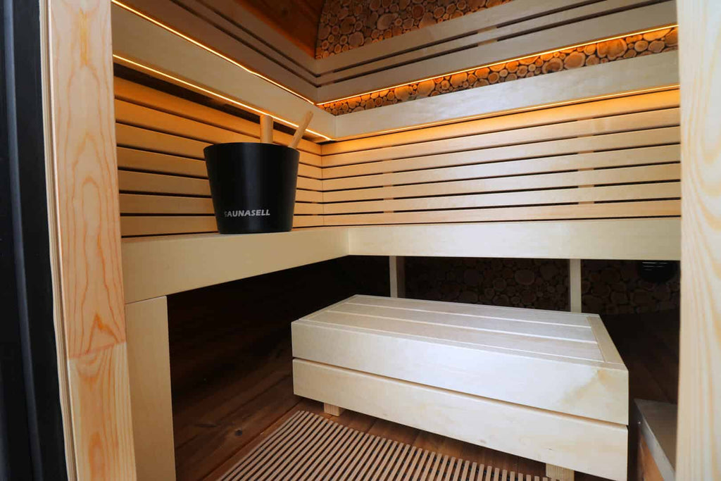 Leil Round Cube Mini Sauna