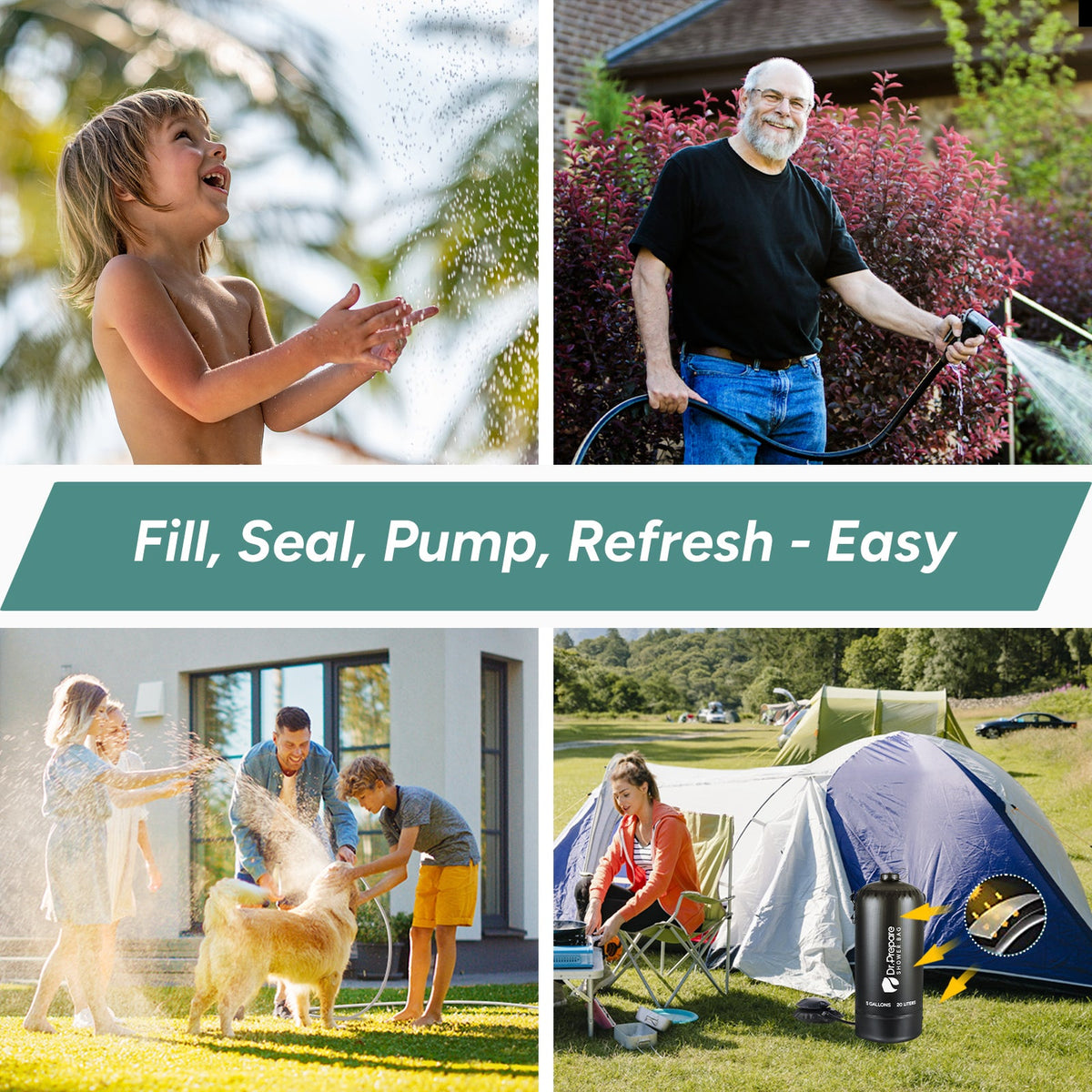 Dr.Prepare 20L Camping Shower Bag