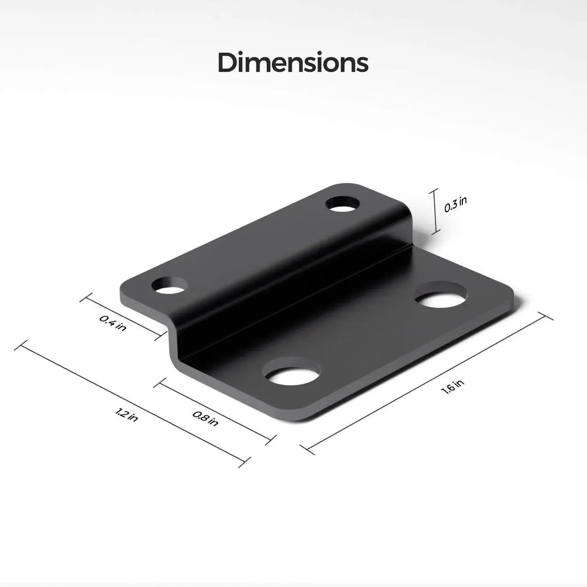 Renogy Mounting Brackets for 12V 200Ah Pro LiFePO4 Batteries (Set of 4)