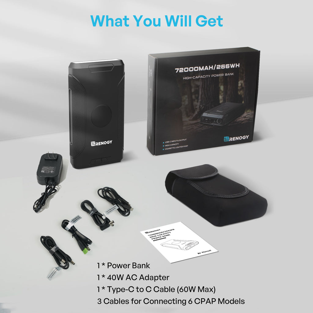 Renogy 72000mAh 266Wh Power Bank