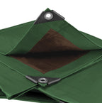 Green/Brown L-Grade Tarpaulin 2m x 4m