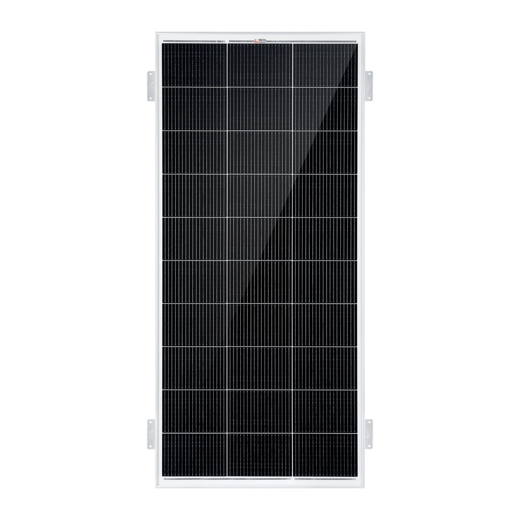 MEGA 200 WITH 2" BRACKETS | 12V 200W Solar Panel for RV, Boat, Cabins | 24.8% Efficiency, 25-Year Warranty | UL Certified | Pallet Orders Only (26/39 PCS)