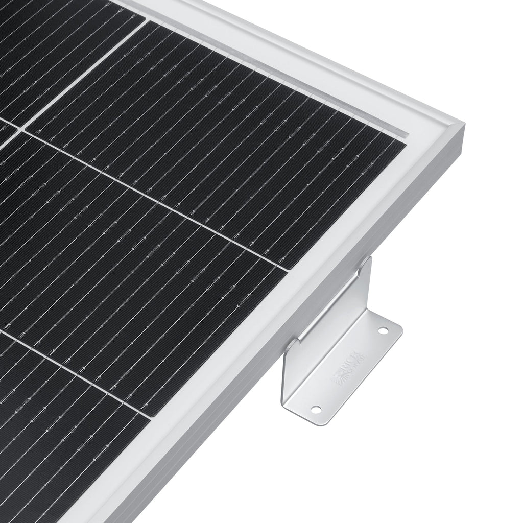 MEGA 200 WITH 2" BRACKETS | 12V 200W Solar Panel for RV, Boat, Cabins | 24.8% Efficiency, 25-Year Warranty | UL Certified | Pallet Orders Only (26/39 PCS)