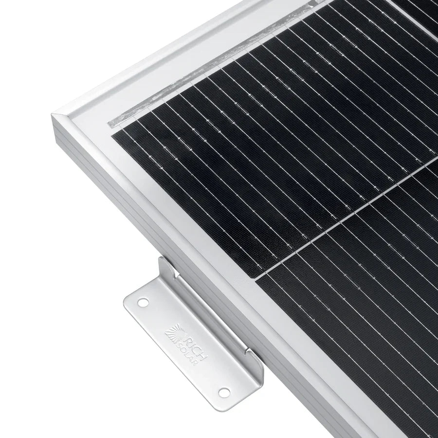 Rich Solar MEGA 200 12V 200W Solar Panel With 2" Brackets