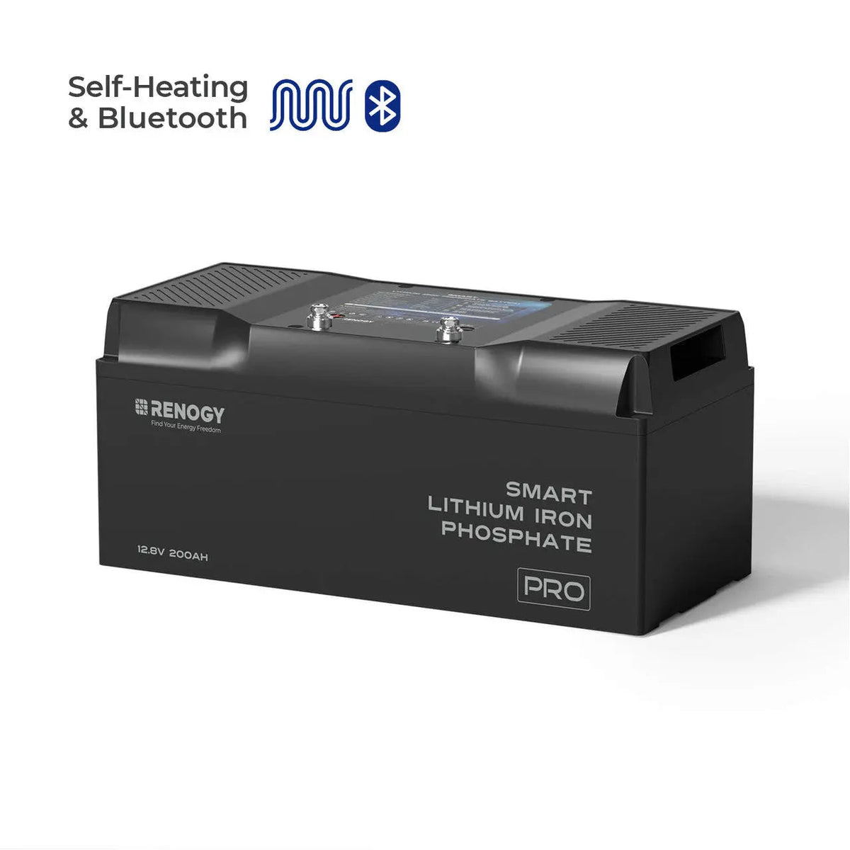 12V 200Ah Smart LiFePO4 Battery w/ Bluetooth & Self-Heating | Pro Series