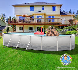15' x 26' x 54"Closeout Steel Braced Oval Pool | Closeout