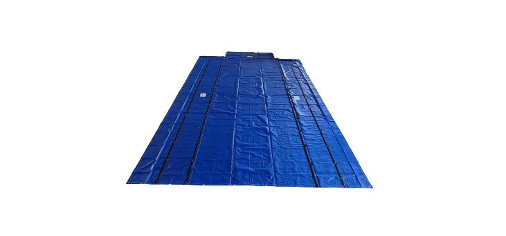 6' DROP X 8' W X 27' L BLUE COLOR 18 OZ.