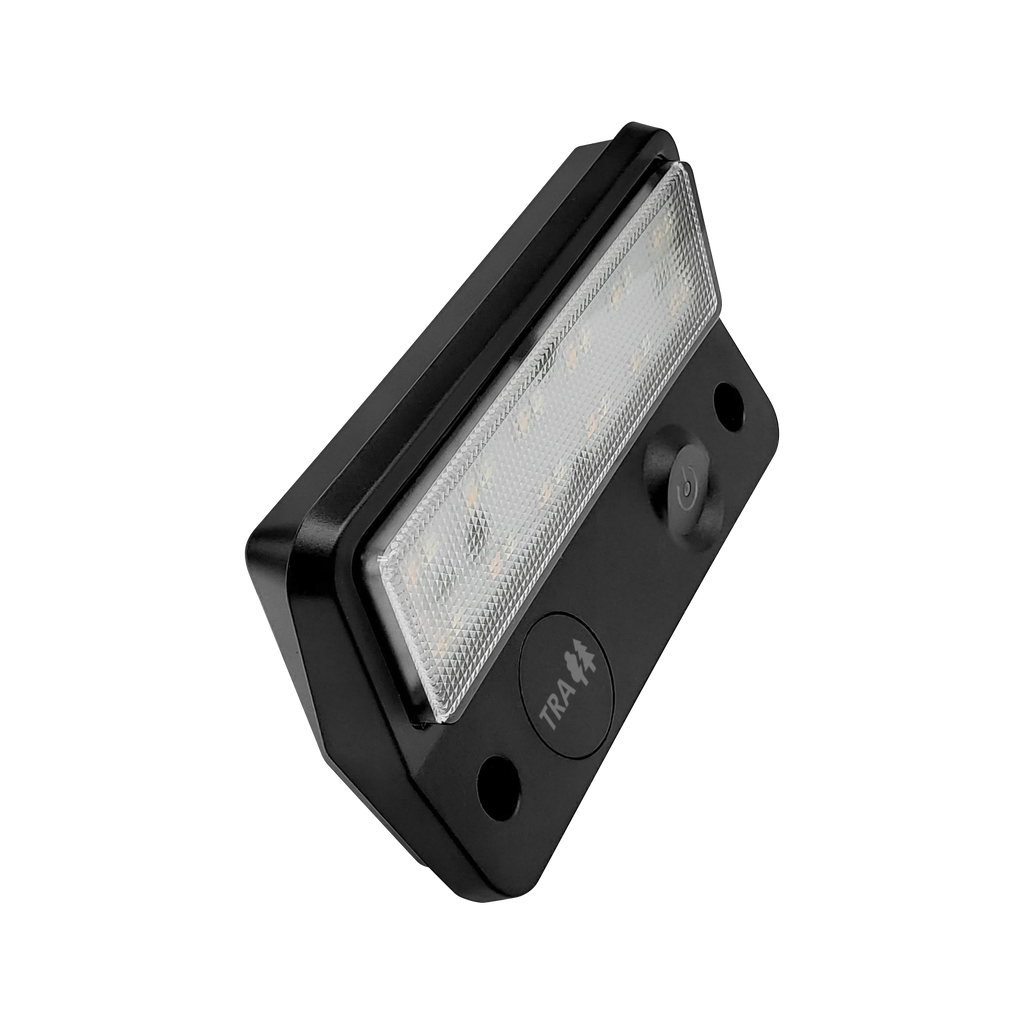 123mm DUAL LED LIGHT 12V AWNING LIGHT AMBER/WHITE LIGHTS WITH SWITCH BLACK IP67
