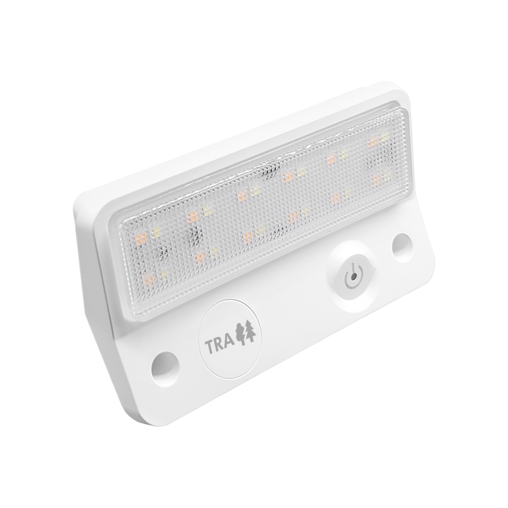 123mm DUAL LED LIGHT 12V AWNING LIGHT AMBER/WHITE LIGHTS WITH SWITCH WHITE IP67