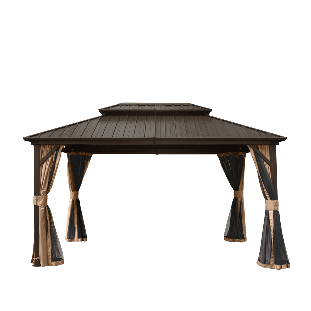 10' x 12' Hardtop Gazebo Permanent Metal Gazebo
