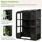TOPMAX 78-Inch Wooden Greenhouse Cold Frame