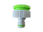 Female Tap Connector 3/4" or 1/2" BSP Female, Green/Gray