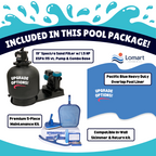 27' Round 5" Steel Frame Coastal Pool & Bundle | 52" or 54"