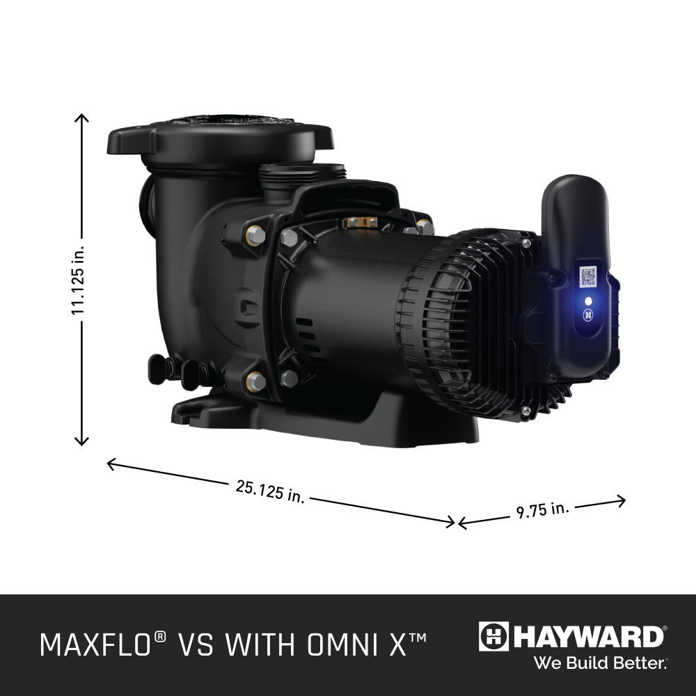 Hayward 1.65 HP MaxFlo VS 415 Variable Speed Pump with OmniX | W3VSP23415