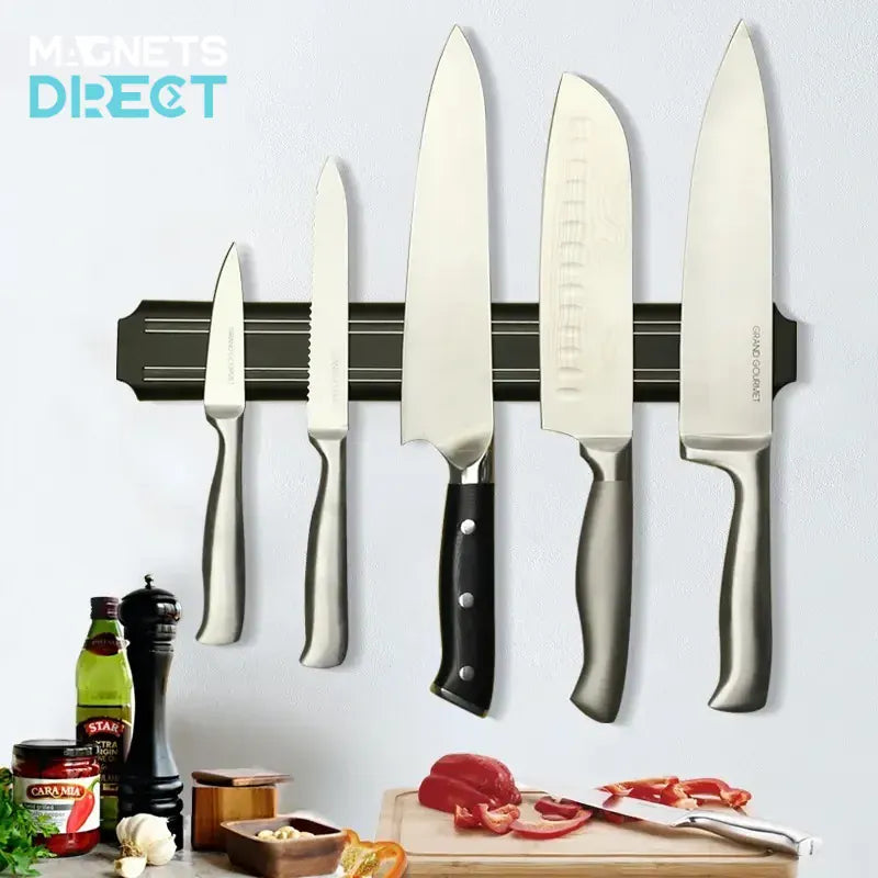 Magnetic Kitchen Knife Holder - Black