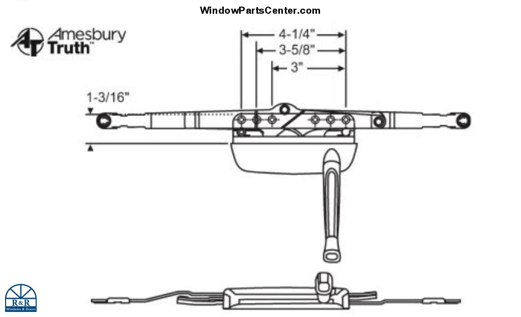 209 Amesbury Truth Maxim DLX Awning Operator - Discontinued Replacement Option See Product Description
