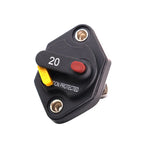 Exotronic 20A Mini Panel Mount Waterproof DC Circuit Breaker