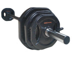 Muscle Motion 20kg Standard Black Rubber Barbell Pump Set