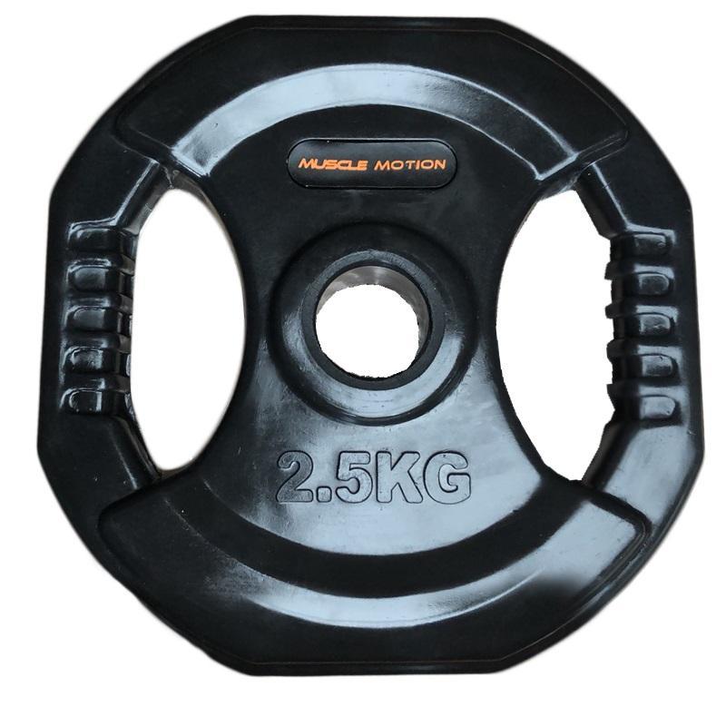Muscle Motion 20kg Standard Black Rubber Barbell Pump Set