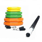 Muscle Motion 20kg Coloured Barbell Pump Set plus Step