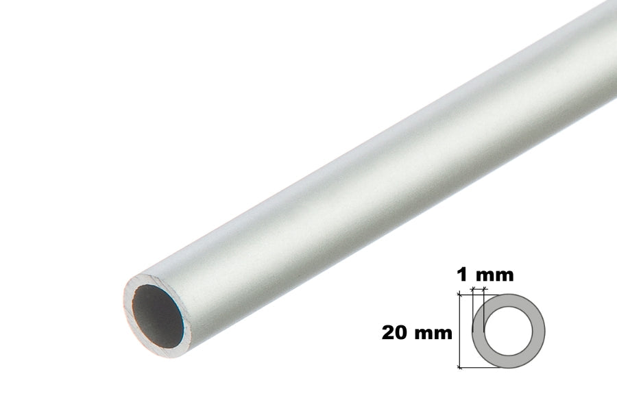 natural aluminium round pipe for craft and DIY use