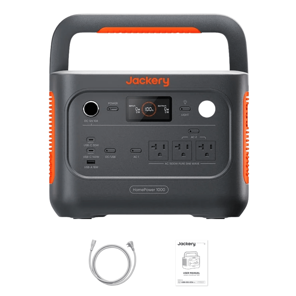 Jackery HomePower 1000 v2 Portable Power Station (Black) - Off Grid Stores