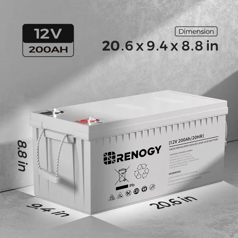 12V 100Ah/200Ah Deep Cycle AGM Battery